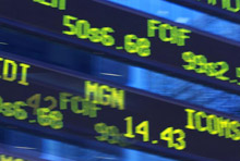 Stock Transaction Board (Tetra Images/Corbis)