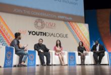 青年リーダーが、若者の失業という現代の課題と考えられる解決策について意見を交わした（写真： Ryan Rayburn/IMF） 