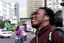 Resident of Nairobi, Kenya—potentially one of African frontier economies in next generation of  emerging markets (photo: Felix Masi/Newscom) 