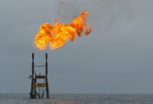 Excess gas is flared off atop a Total platform off the Angolan coast. Better administration of hydrocarbons and minerals revenues would help improve the fiscal picture in many countries (photo: Martin Bureau/AFP/Getty Images) 
