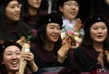 Graduates at Seoul Women’s University, Korea: raising women’s empowerment means focusing in part on education (photo: Yonhap News/Newscom) 