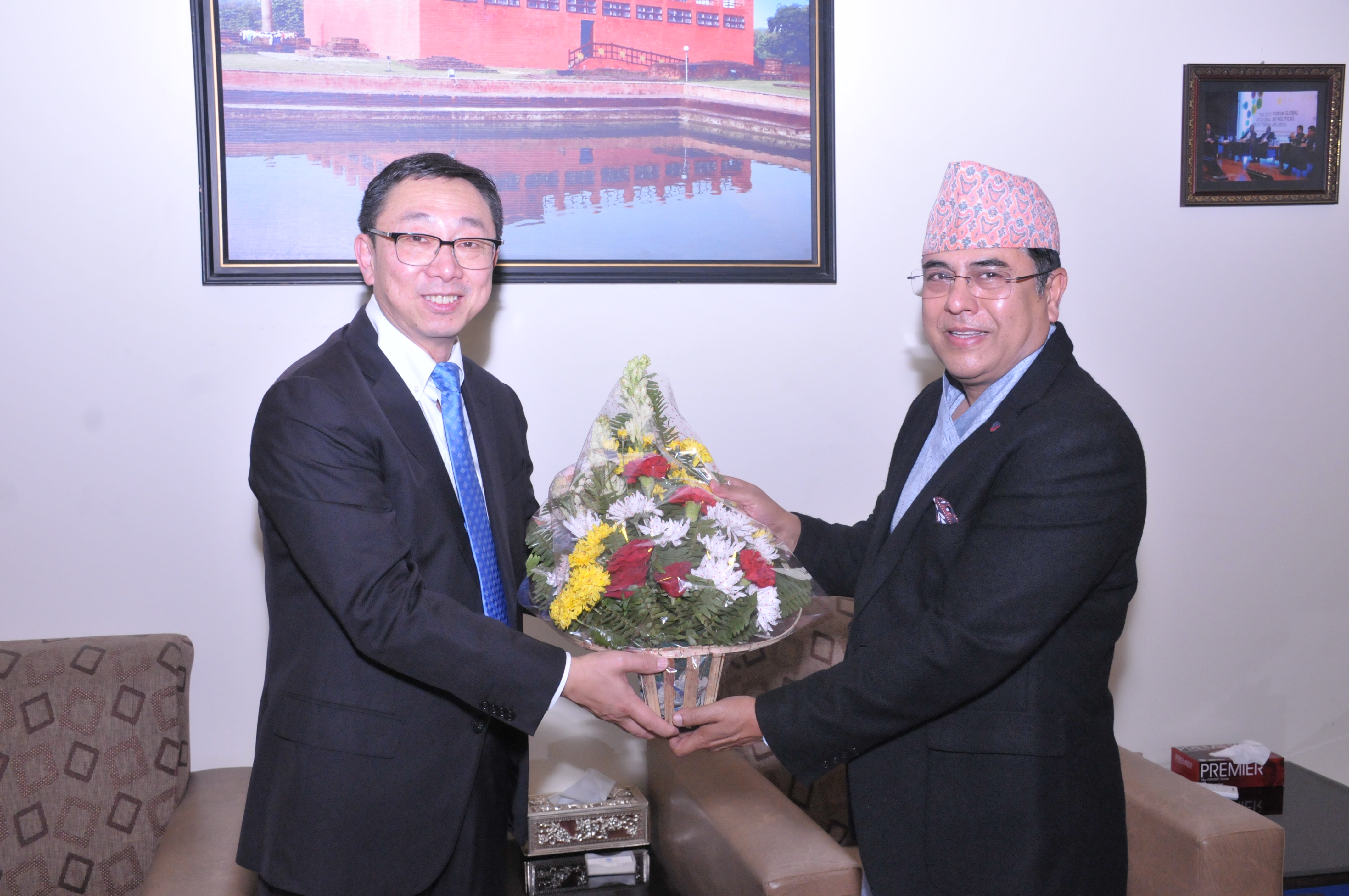 Tao Zhang meeting Nepal Central Bank Governor