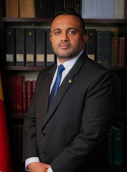 Naadir Hassan, Seychelles' Minister of Finance, National Planning and Trade