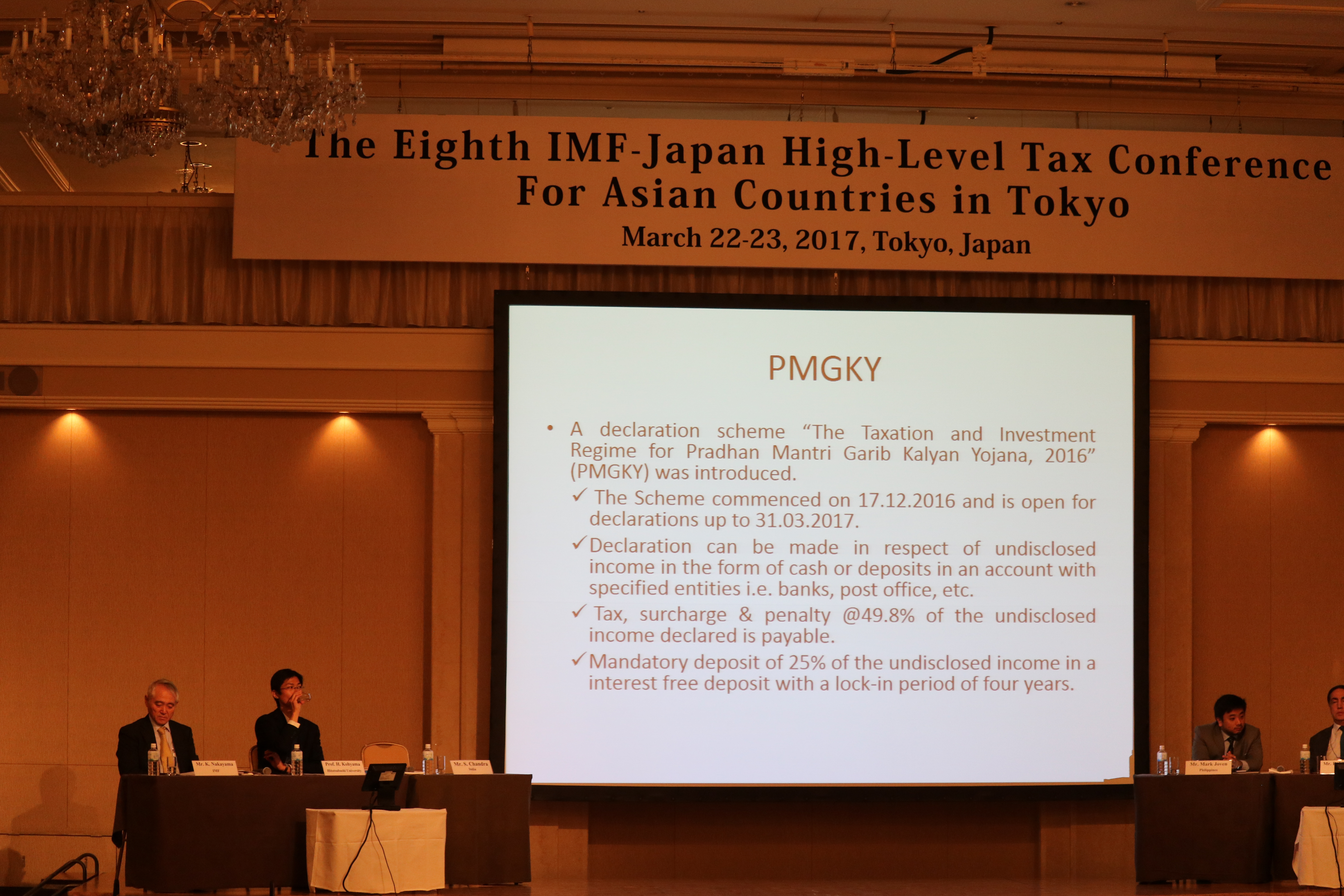 Photo: The Eighth IMF-Japan High-Level Tax Conference For Asian Countries in Tokyo, March 2017