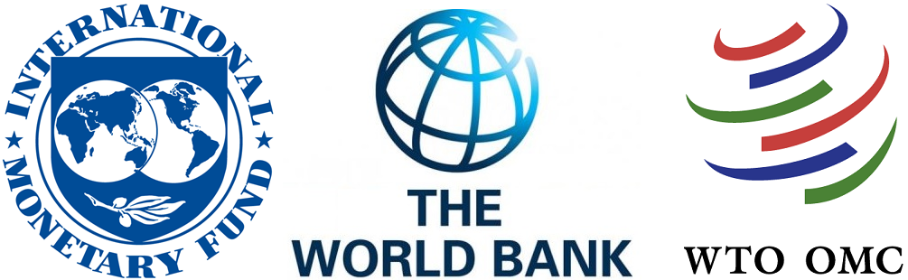 Official logo of the IMF, WBG, and WTO