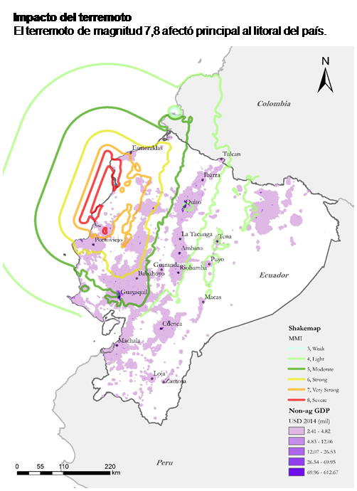 Ecuador: Impacto del terremoto