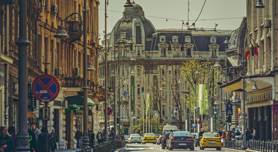 Bucarest, Rumania. Con un crecimiento anual del 7%, Rumania fue la economía de más rápido crecimiento en Europa en 2017. El crecimiento ha repuntado en todas las economías europeas (foto: mladensky/iStock)