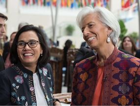 Sri Mulyani and Christine Lagarde