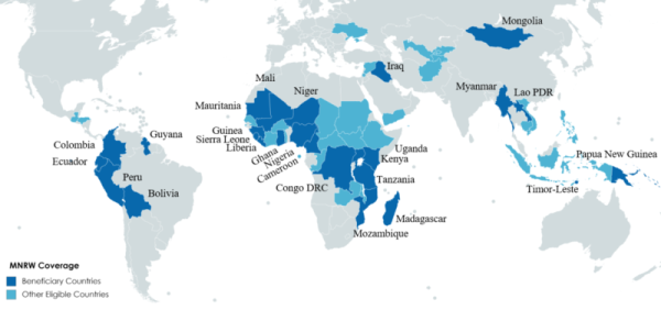 Map of MNRW coverage
