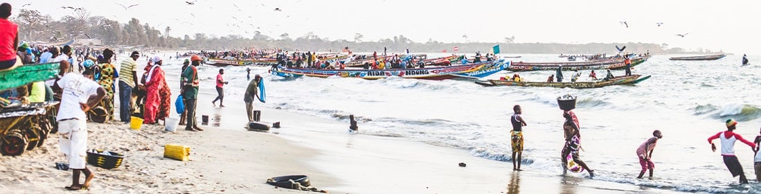 Fish market, Tanji Beach, The Gambia
