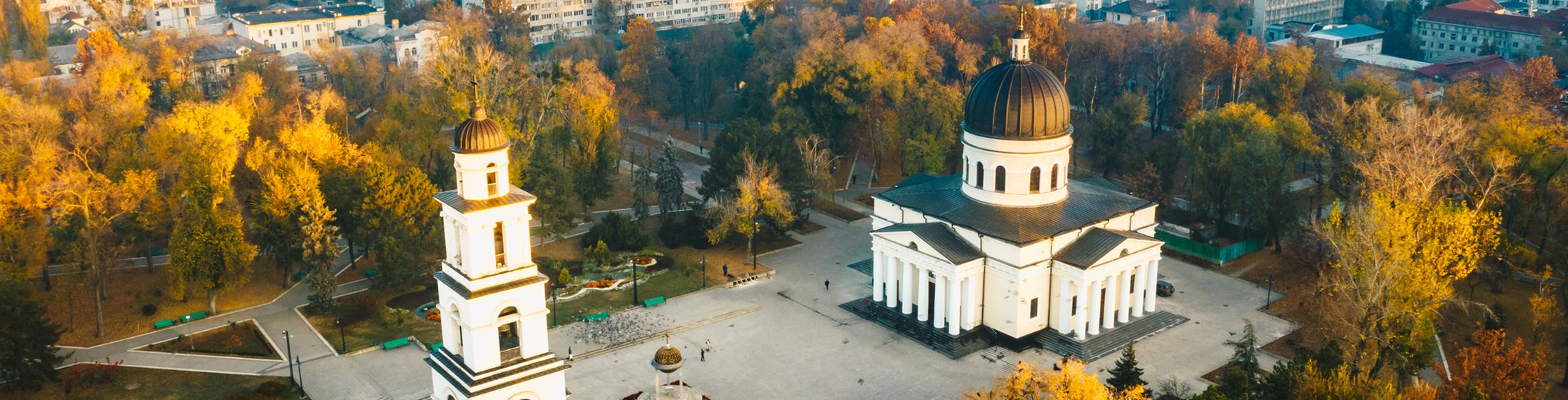 (iStock photo: Above Chisinau at sunset. Chisinau is the capital city of Republic of Moldova)