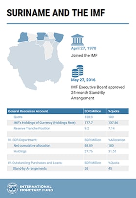 Suriname at a Glance - Infographic
