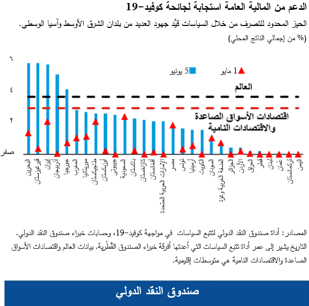 الدعم من المالية العامة استجابة لجائحة كوفيد-19 