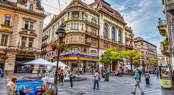 Shopping area in Belgrade, Serbia. With the conclusion of an IMF-supported program, the country is on track to catch up with Western Europe (photo: iStockPhoto/mareandmare)