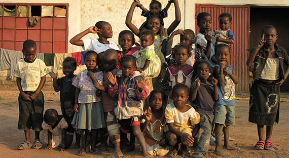 A group of children in Lubumbashi, Democratic Republic of Congo. The country is committed to fostering inclusive growth, including the provision of free basic education (photo:Alphorom/iStockphoto)