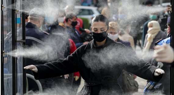 The share of the population infected by COVID-19 in the Balkans has been limited by containment measures (photo: Florion Goga/Reuters/Newscom).