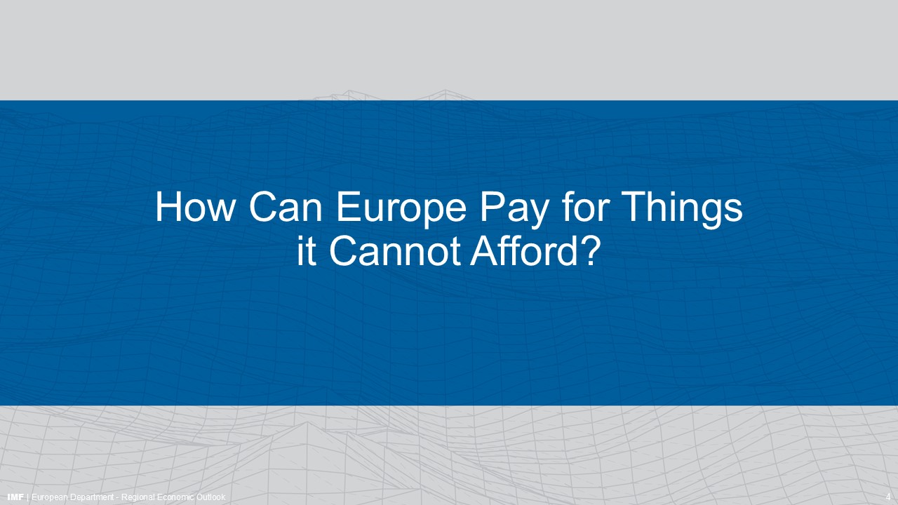 Speech by Alfred Kammer, Director, IMF European Department, at the House of the Euro, Brussels