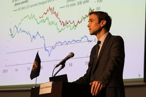 Resident Representative to Singapore Jochen Schmittmann presents key points of the latest Global Financial Stability Report