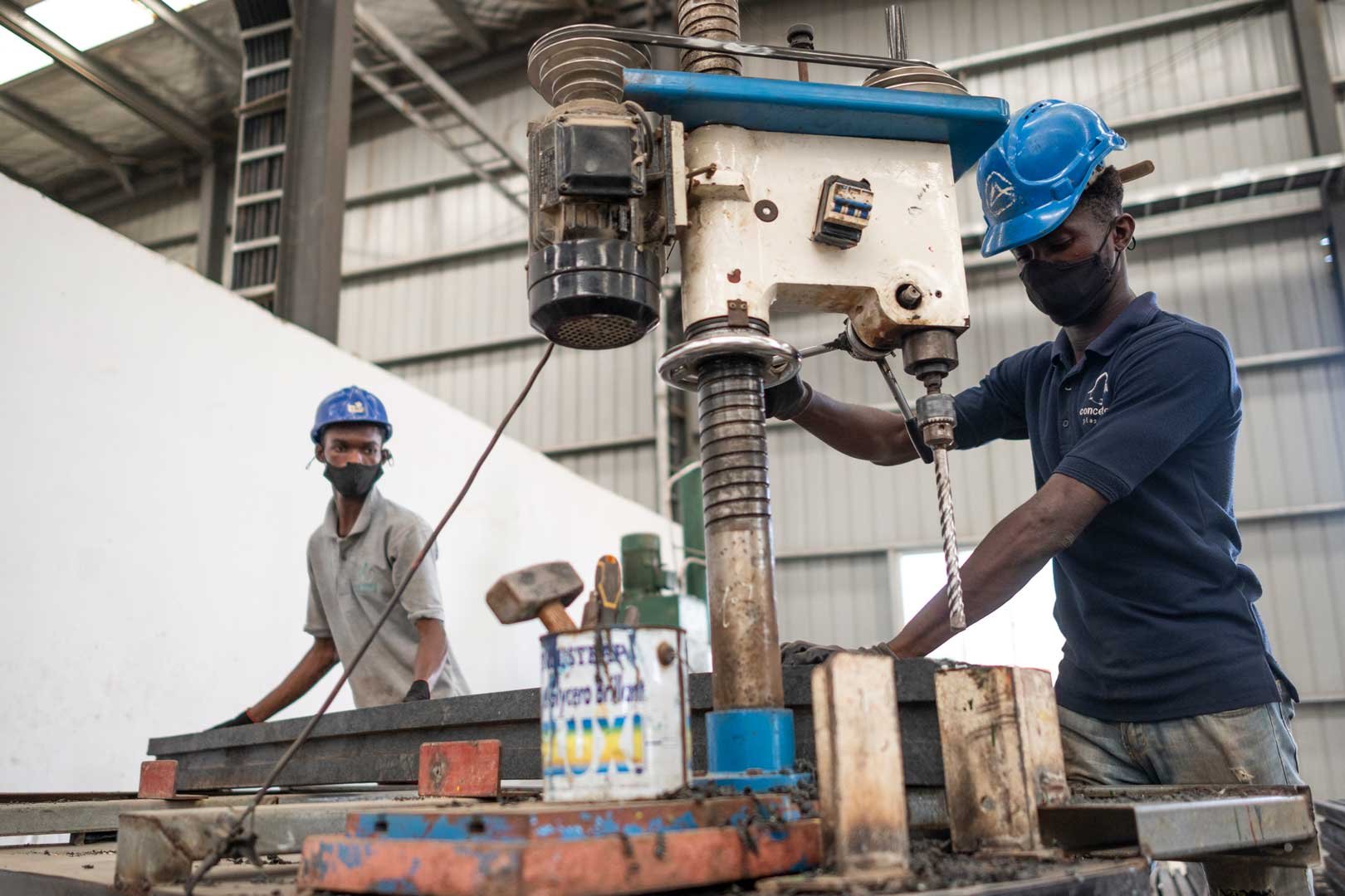 Factory outside of Abidjan, Cote d'Ivoire. credit: IMF