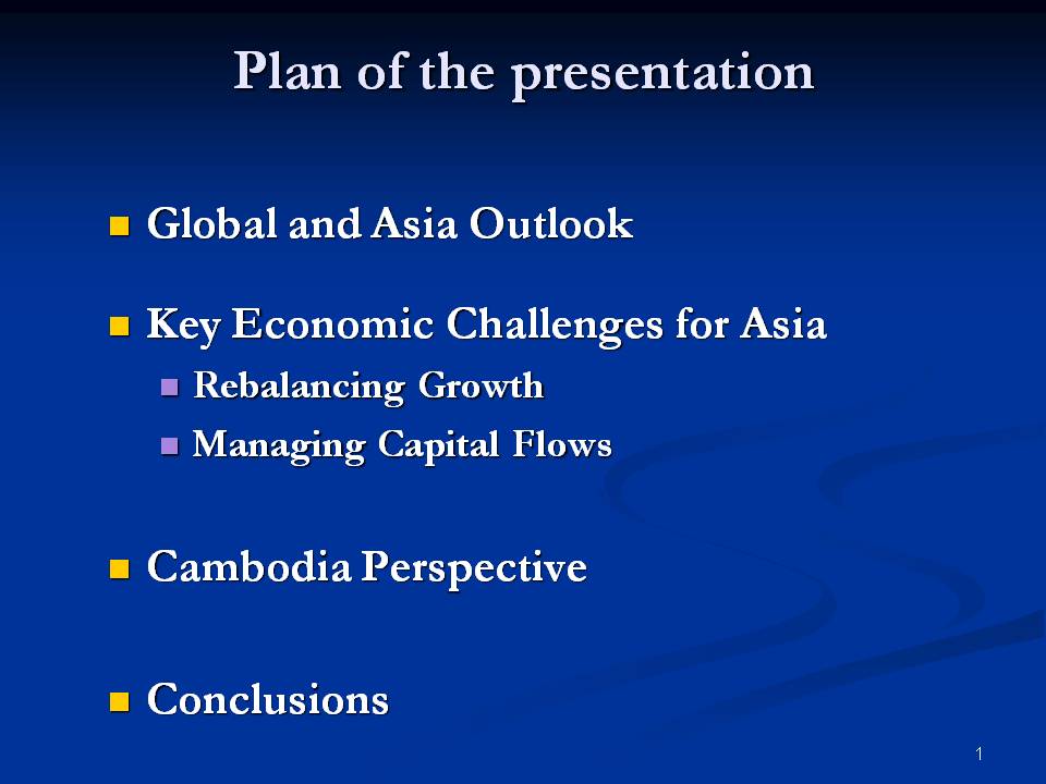 Plan of the presentation