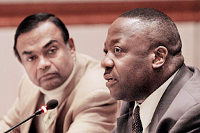 Paul Tennassee and Ambassador Antoine