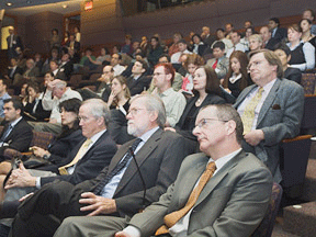 Audience at Frieden book forum