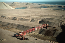 Diamond mine in Namibia, where 2012 economic recovery was supported by strong rebound in primary sector (photo: Anthony Bannister/Gallo Images/Corbis) 
