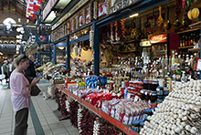 Shopping in the Nagycsarnok Market, Budapest, Hungary: government policies have attempted to cushion the impact of the crisis on households (photo: Richard Nebesky/Corbis) 