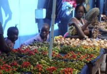 Food stall in Monrovia, Liberia, where effects of Ebola outbreak on vulnerable groups include rising poverty and food insecurity (photo: Reuters/Corbis) 