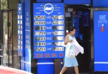 Currency exchange office in Almaty, Kazakhstan. Many CCA oil exporters have allowed exchange rates to depreciate to maintain competitiveness, says IMF (photo: Anatoly Ustinenko/ITAR-TASS/Corbis) 
