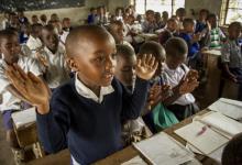 Children at Maroroni Primary School in Arusha, Tanzania. Reforms to education spending in Tanzania boosted enrollment rates and led to sustained economic growth (photo: Karen Kasmauski/Corbis) 