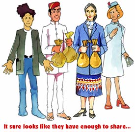 It sure looks like they have enough to share...