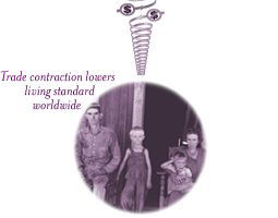 lowered living standard