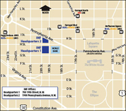 Map of the IMF Headquarters in Washington, D.C.