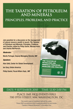 Book Launch: The Taxation of Petroleum and Minerals