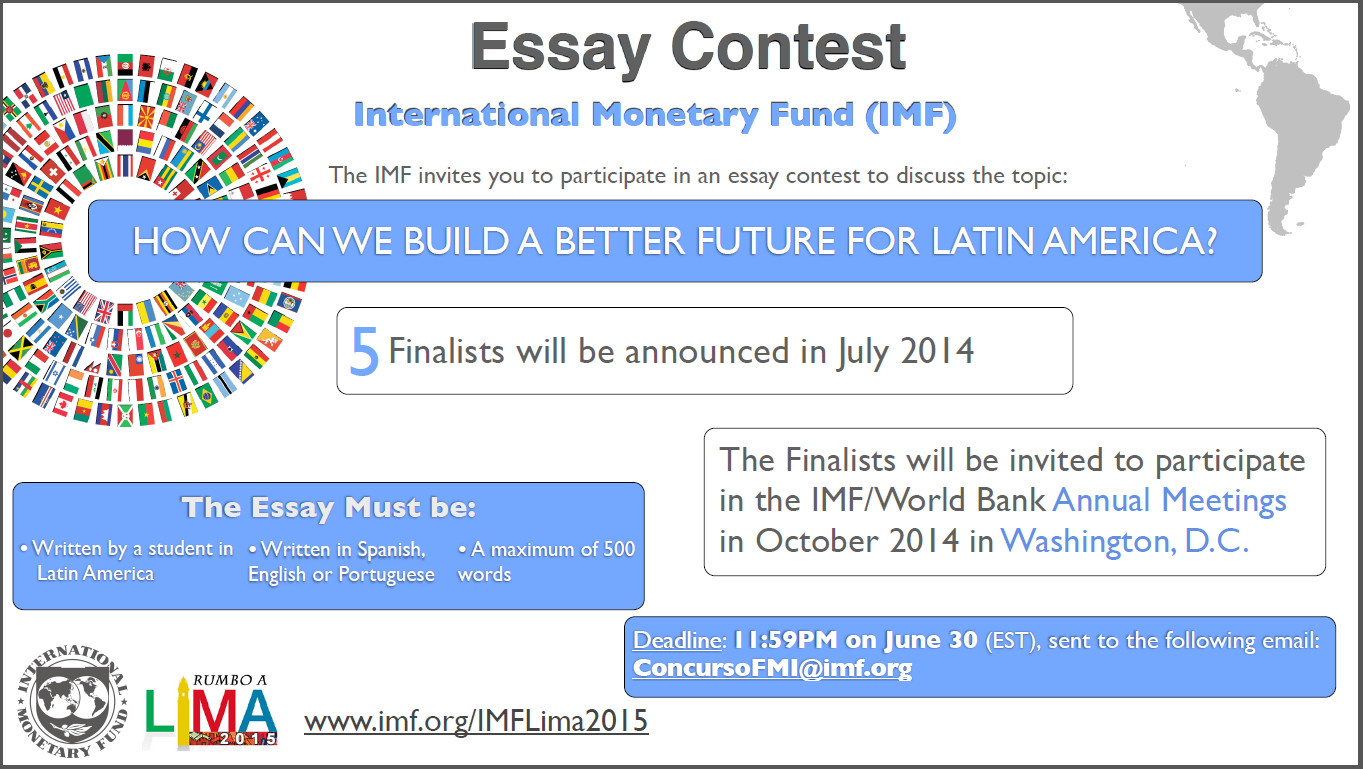 Essay contest : How to Build a better Future for Latin America