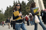 Students of Amman University, Jordan
