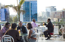 Rooftop cafe in Addis Ababa, Ethiopia