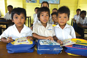 Schoolchildren
in Siem Reap, Cambodia.