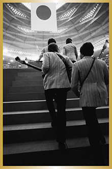 The Beatles prepare to play in Tokyo, in July 1966.