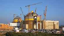 Nuclear power plant under construction, Kudankulam, India.