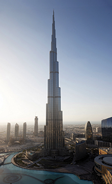 Burj Khalifa building, Dubai, United Arab Emirates.