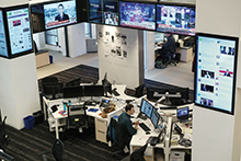 The newsroom in the Washington Post’s new building
in Washington, D.C., United States, 2016.