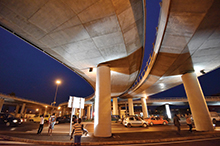 Henri Konan Bédié Bridge, a public-private partnership, links the north and south of Abidjan, Côte d’Ivoire.