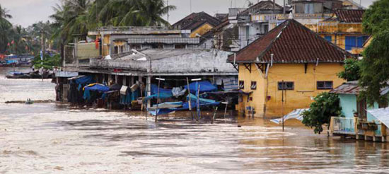Hoi An flood in Vietnam