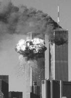 Attentat terroriste contre le World Trade Center le 11 septembre 2002.