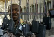 Phone stall in Kinshasa, Dem Rep Congo: some 85 percent of region’s people are outside formal financial system (photo: Benedicte Kurzen/MCT/Newscom) 