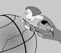 customers change liras into foreign currencies