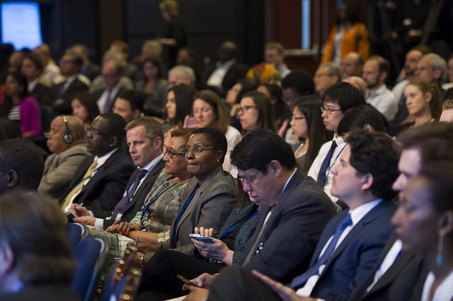 A full house during the seminar Financing for Development: The Way Forward during the 2015 IMF/World Bank Spring Meetings on Friday, April 17 in Washington, D.C. IMF Photo/Ryan Rayburn