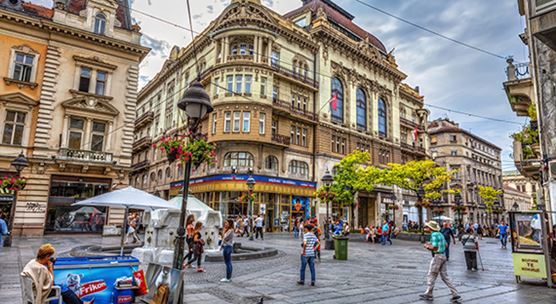 Shopping street in Belgrade, Serbia. With the conclusion of an IMF-supported program, the country is on the right track to speed up its convergence with Western Europe (photo: iStockPhoto/mareandmare)